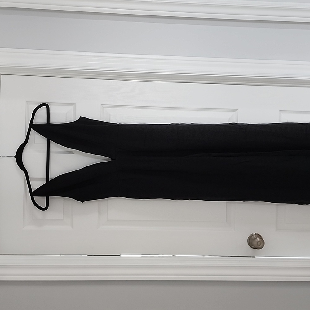 Deep V plunge jumpsuit